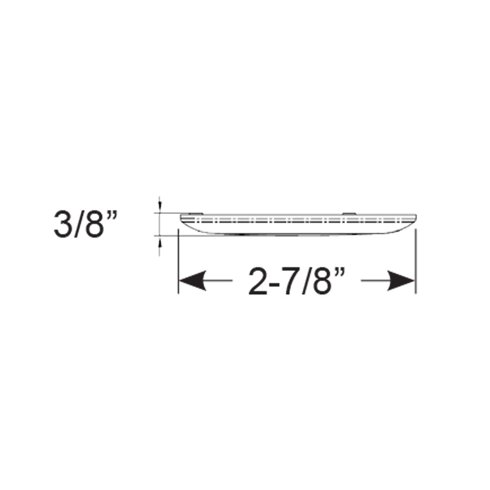 Luz empotrable de superficie Scandvik B3 - Blanco frío - Borde de acero inoxidable - IP67 - 12/24V