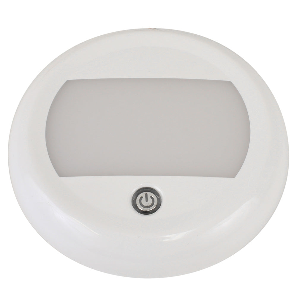 Luz de cúpula Scandvik de 5" con interruptor y atenuación de 3 niveles - 10-30V - IP67