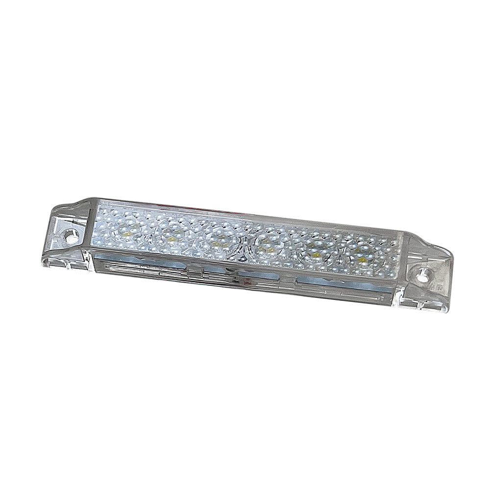 Tira de luz LED Scandvik de 4" - Blanca con junta - 12V
