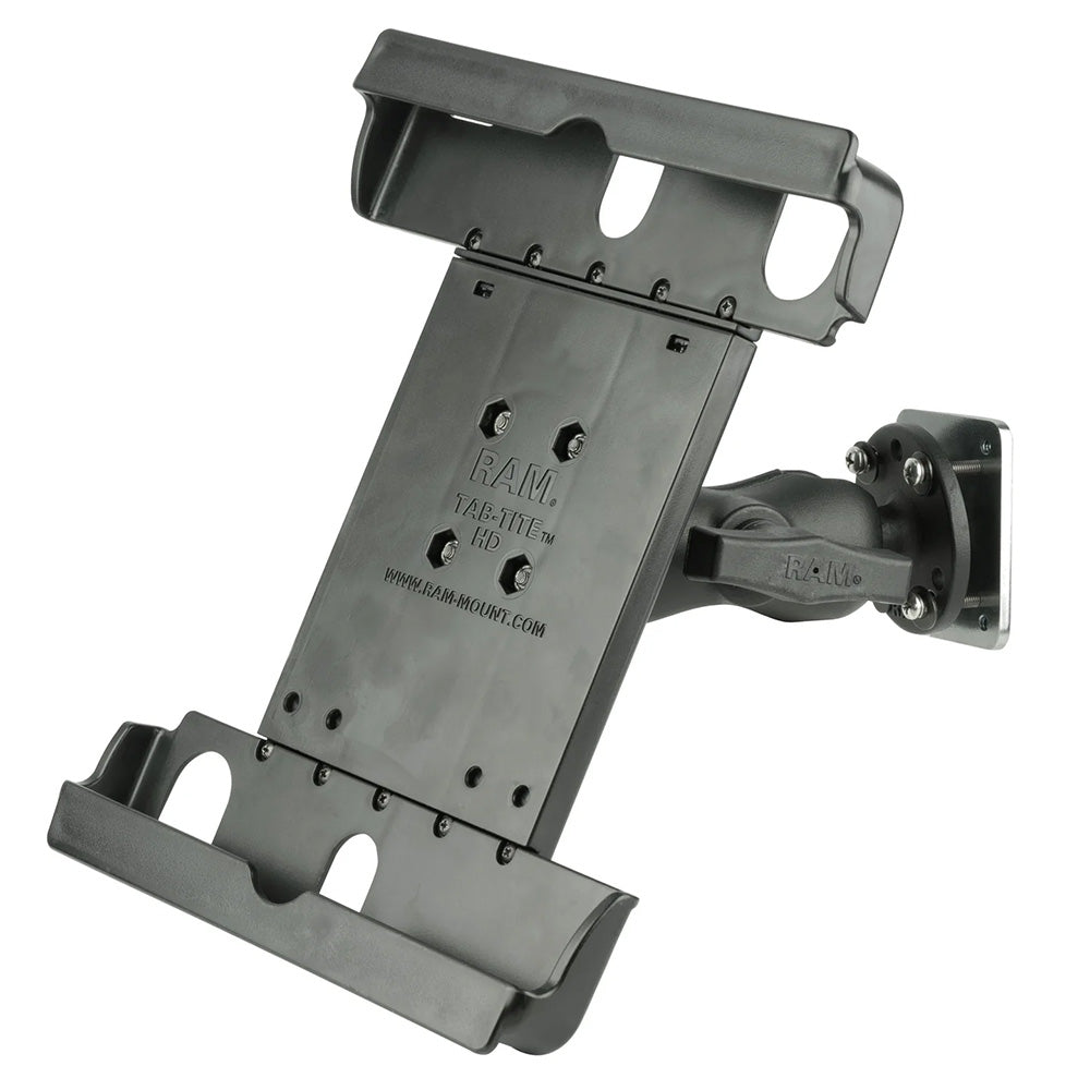 Soporte para salpicadero RAM Mount con placa de refuerzo para tabletas de 9"-10.5" con funda