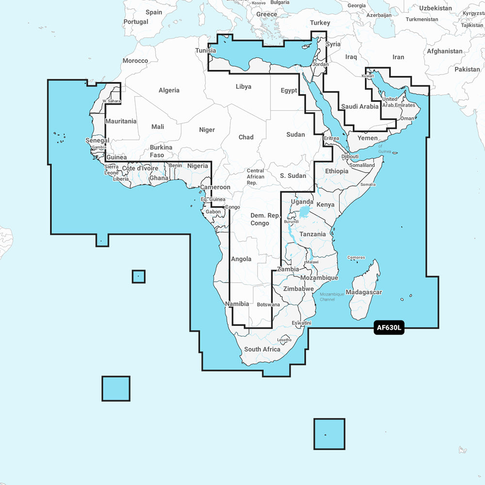 Navionics NAAF630L - África y Oriente Medio - Navionics+