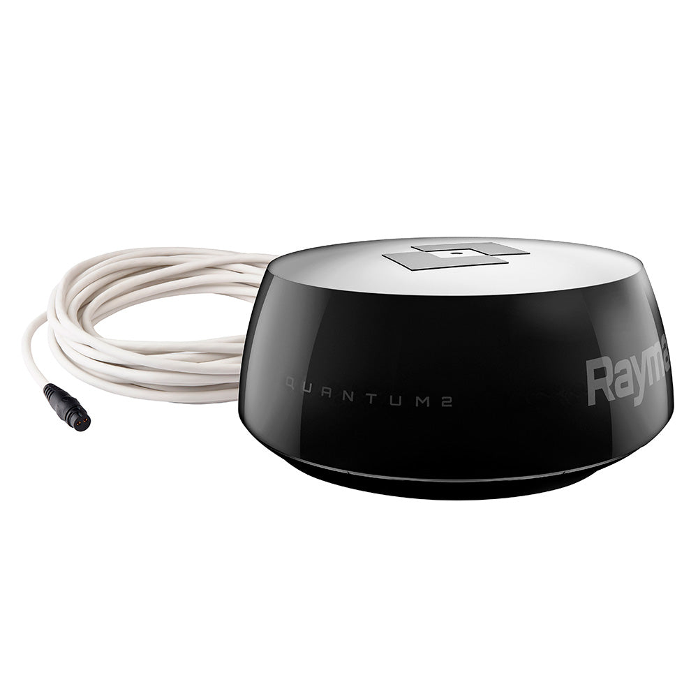 Radar Doppler Raymarine Quantum 2 Q24D negro con cables de alimentación y datos de 15 m