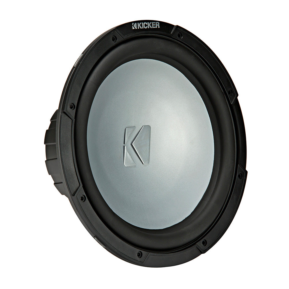 Subwoofer KICKER KMF10 de 10" resistente a la intemperie para aplicaciones de aire libre - 4 Ohmios