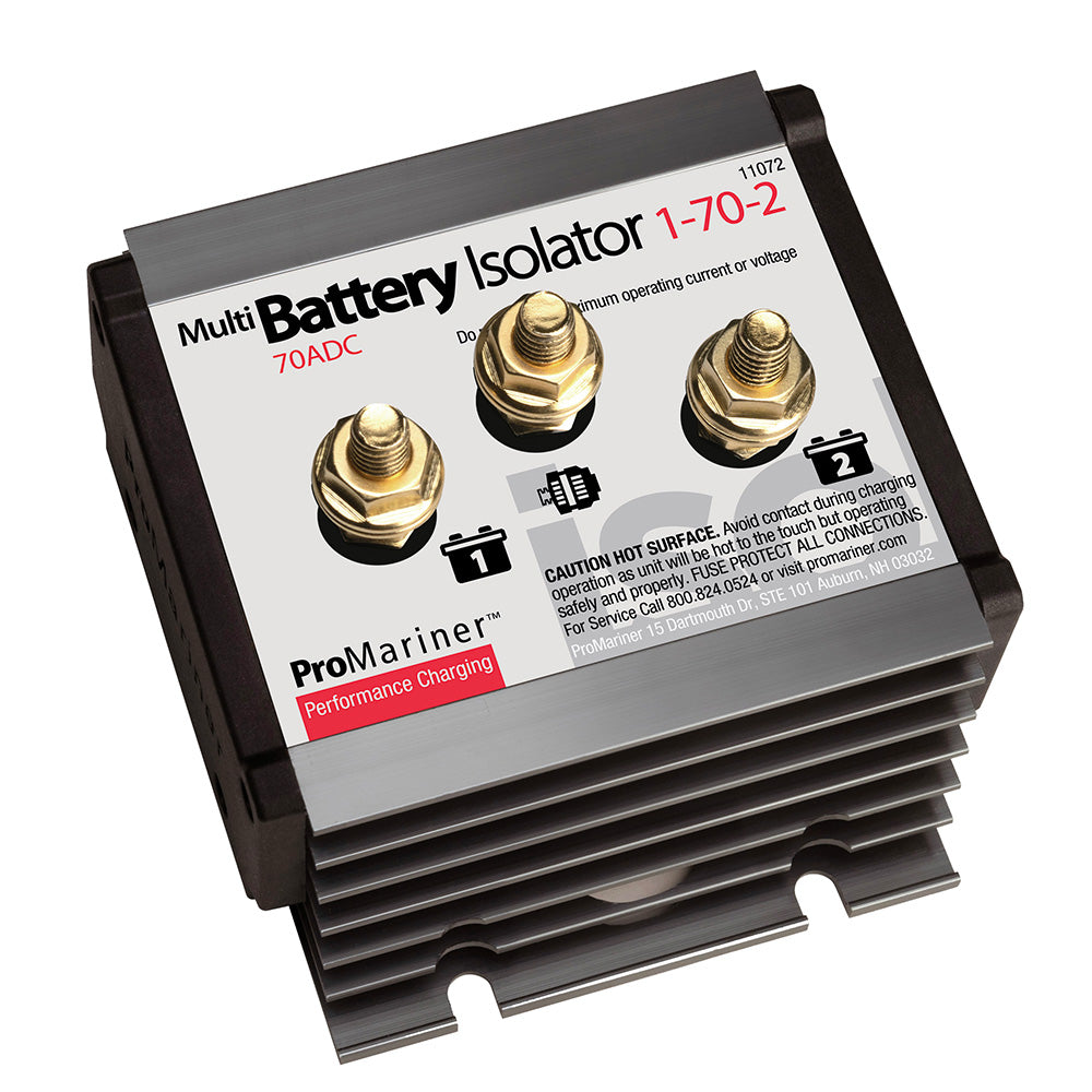 Aislador de batería ProMariner - 1 Alternador - 2 Baterías - 70 AMP