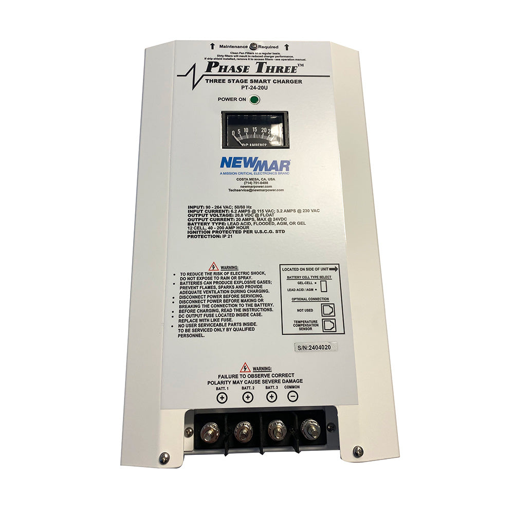 Cargador de baterías Newmar PT-24-20U