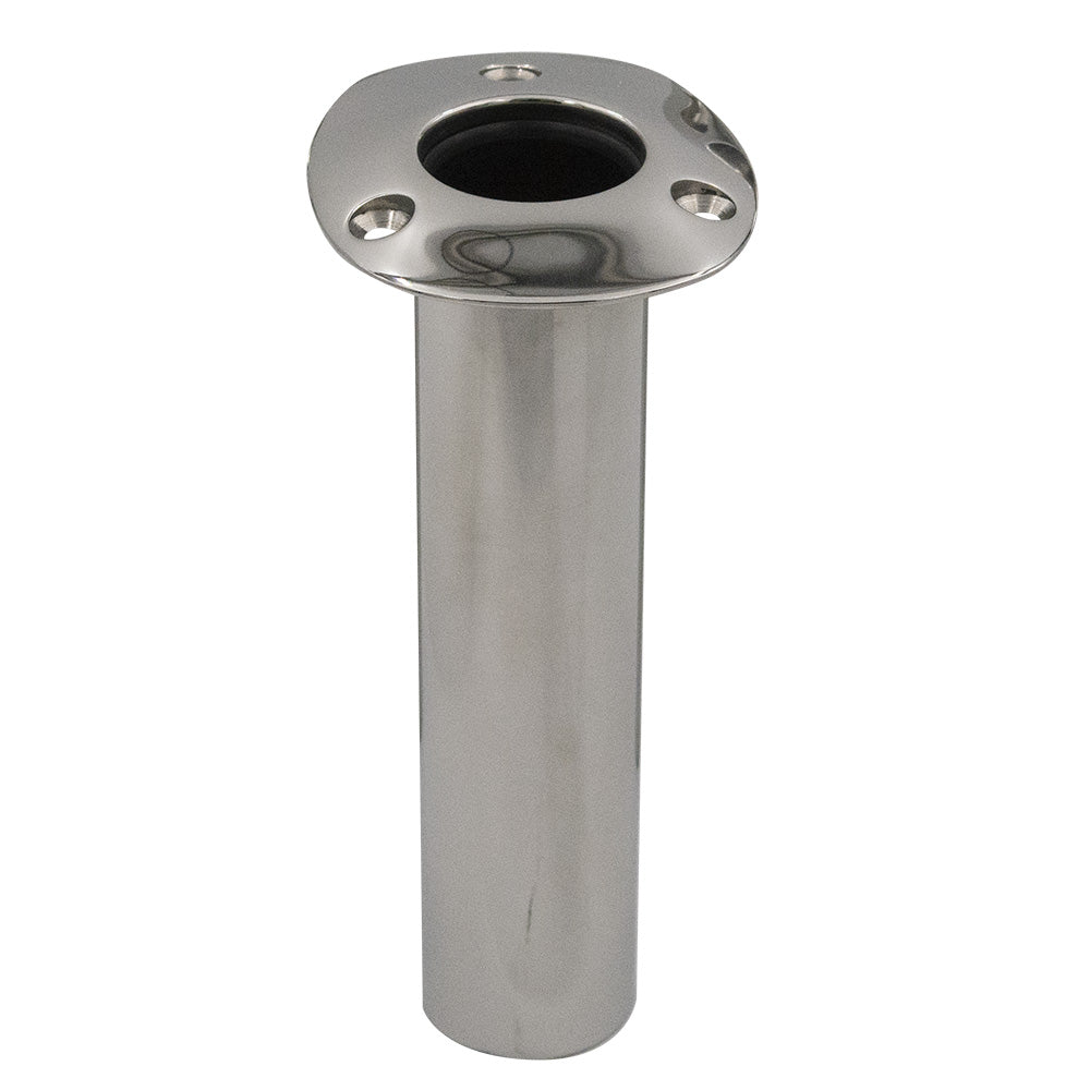 Portacañas de montaje empotrado estándar serie 80 C.E. Smith - 0 grados - Acero inoxidable - Base fundida - Revestimiento negro