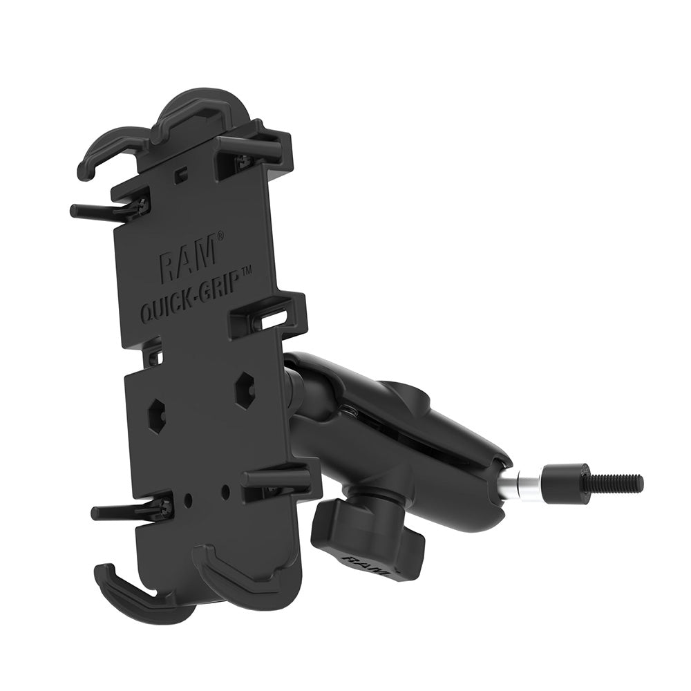 Soporte para teléfono RAM® Quick-Grip™ XL de RAM Mount con base de perno M6 para asa de agarre