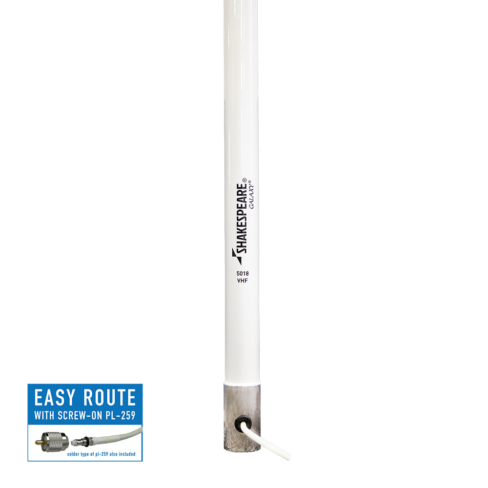 Antena VHF Shakespeare Galaxy 5018 de 15' 2” - Ganancia de 9dB