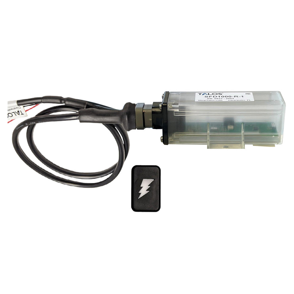 Sistema de detección de rayos con alojamiento remoto TALOS con cable de 6 m - Indicador rectangular negro con carcasa translúcida