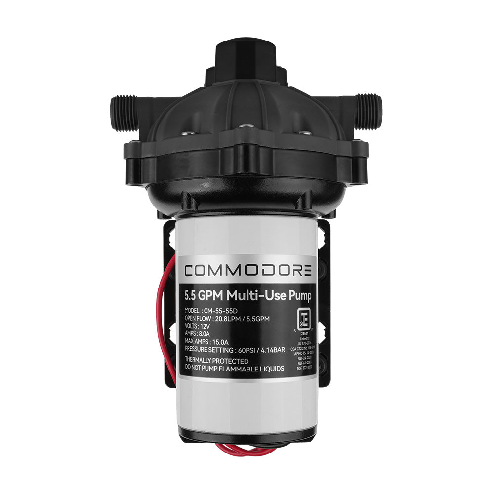 Bomba de agua Commodore de 5.5 GPM - 12V