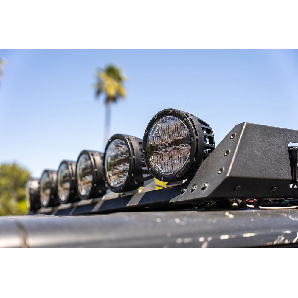 Set de 2 lámparas todoterreno RIGID Industries serie 360 RGBW de 6" con haz de conducción y retroiluminación RGBW