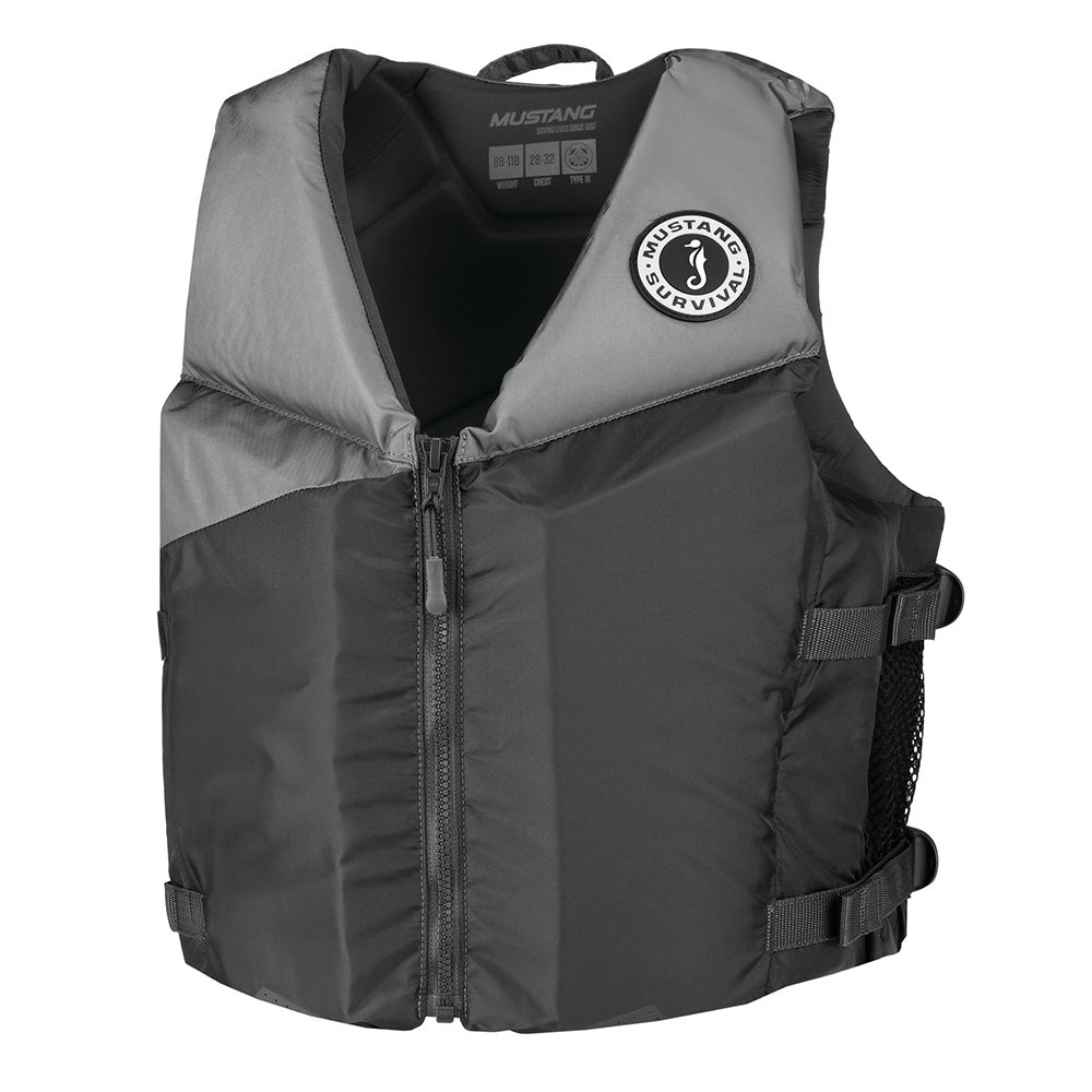 Chaleco de espuma Mustang Young Adult REV - Gris/Gris claro/Amarillo fluorescente - Universal