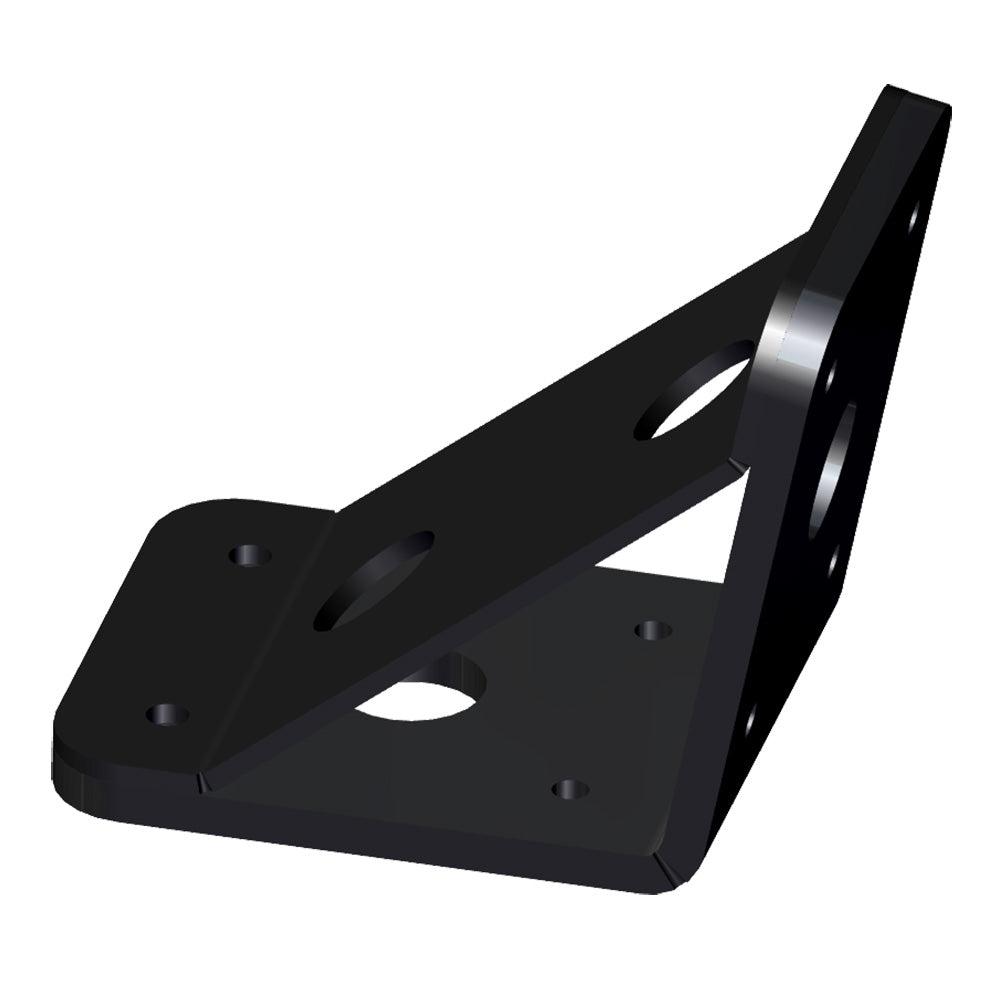 Soporte de cubierta Power-Pole - Desplazamiento de 0" - Elevación de 6" - Negro