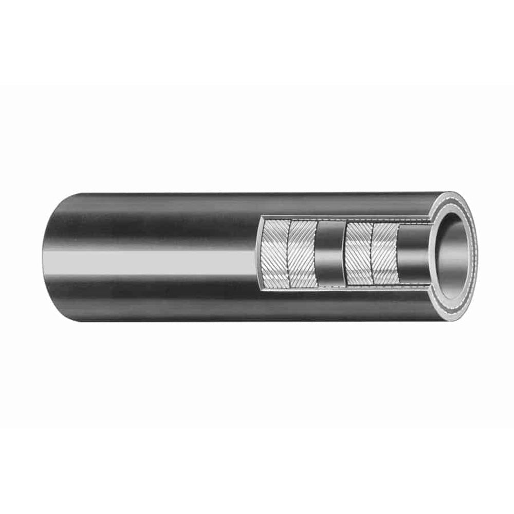 Manguera de agua resistente Trident Marine, 1/4" x 50', caja, negra, 200 PSI