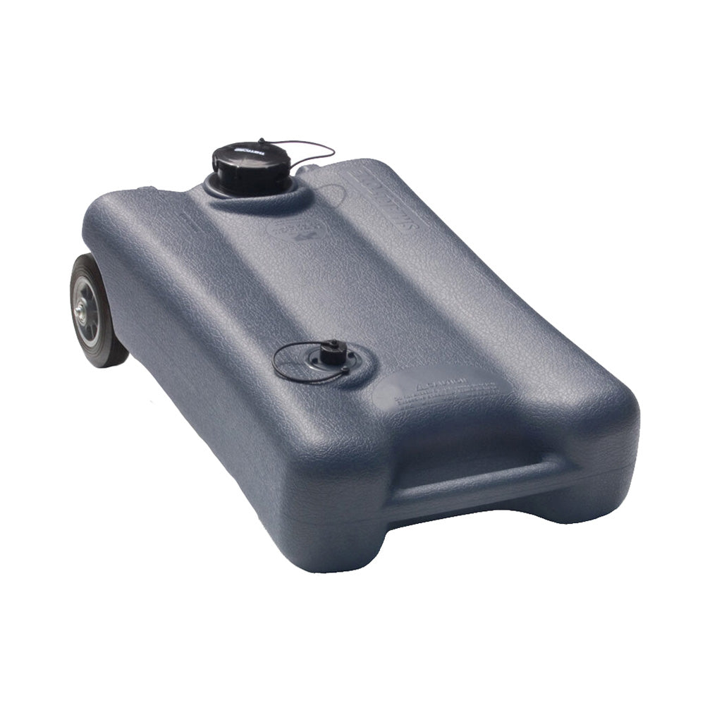 Thetford SmartTote 12 galones, tanque portátil de aguas residuales de 2 ruedas con ruedas resistentes