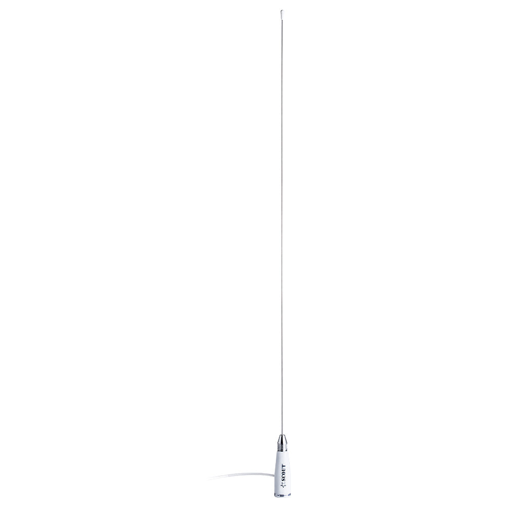 Antena látigo VHF Scout de acero inoxidable de 3,3' y 3dB con cable coaxial RG-58 de 5M KS23A