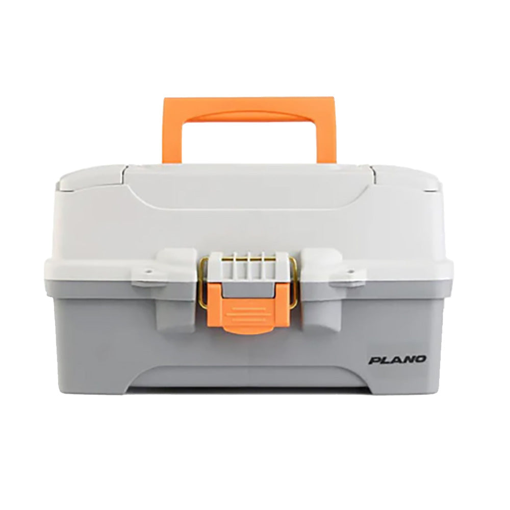 Caja de pesca Plano de dos bandejas - Gris claro/Gris oscuro