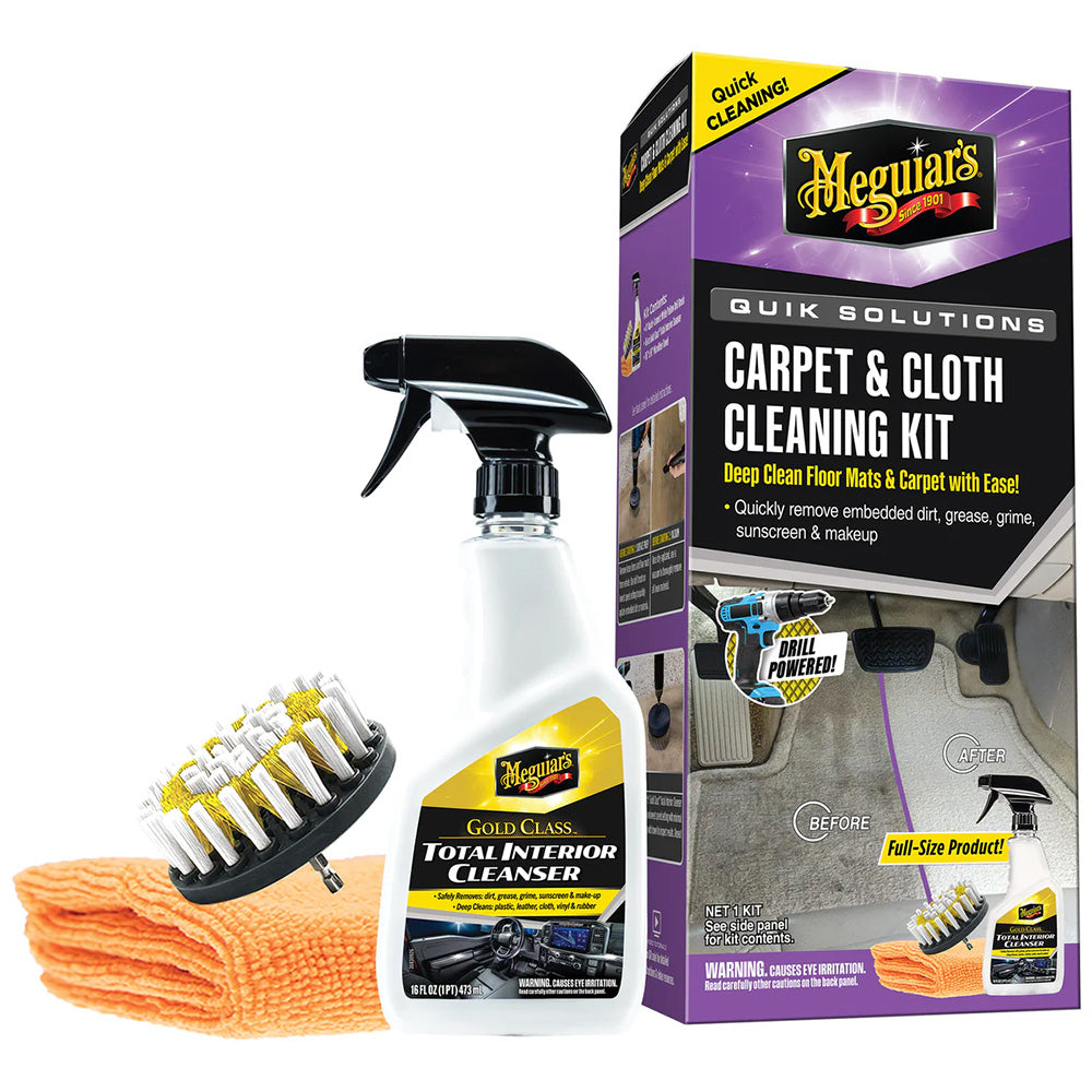 Kit de limpieza de alfombras y tapicería Quik Solutions de Meguiar's
