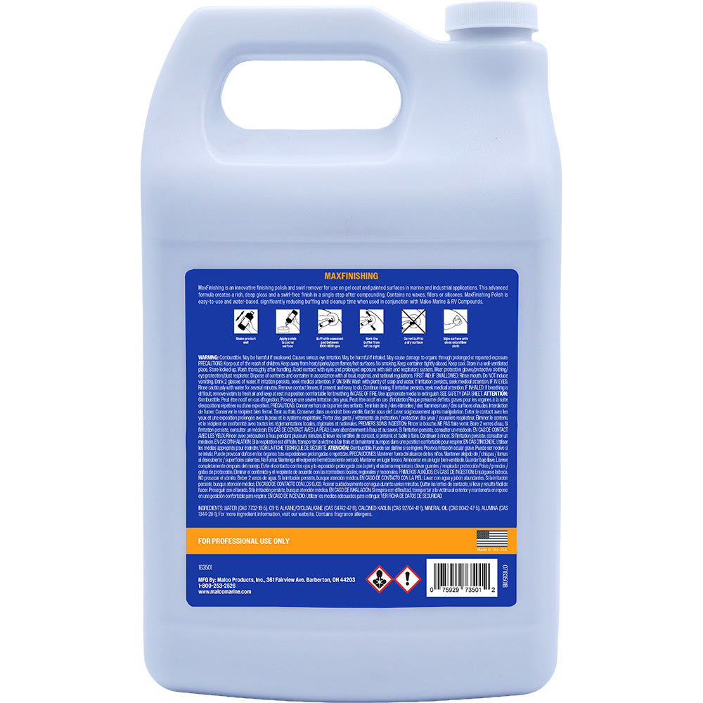 Malco MaxFinishing Polish - 1 galón