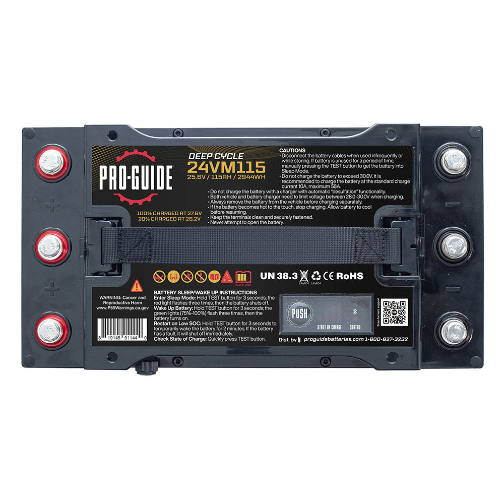 Batería de litio Pro-Guide Alpha Series - 24V - 115AH - Grupo 31 (Alta)