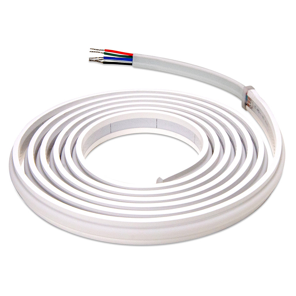 Iluminación lineal serie Hydra 1406 de Lumitec 12V - 14mm de ancho - RGBW - 177,3" de largo