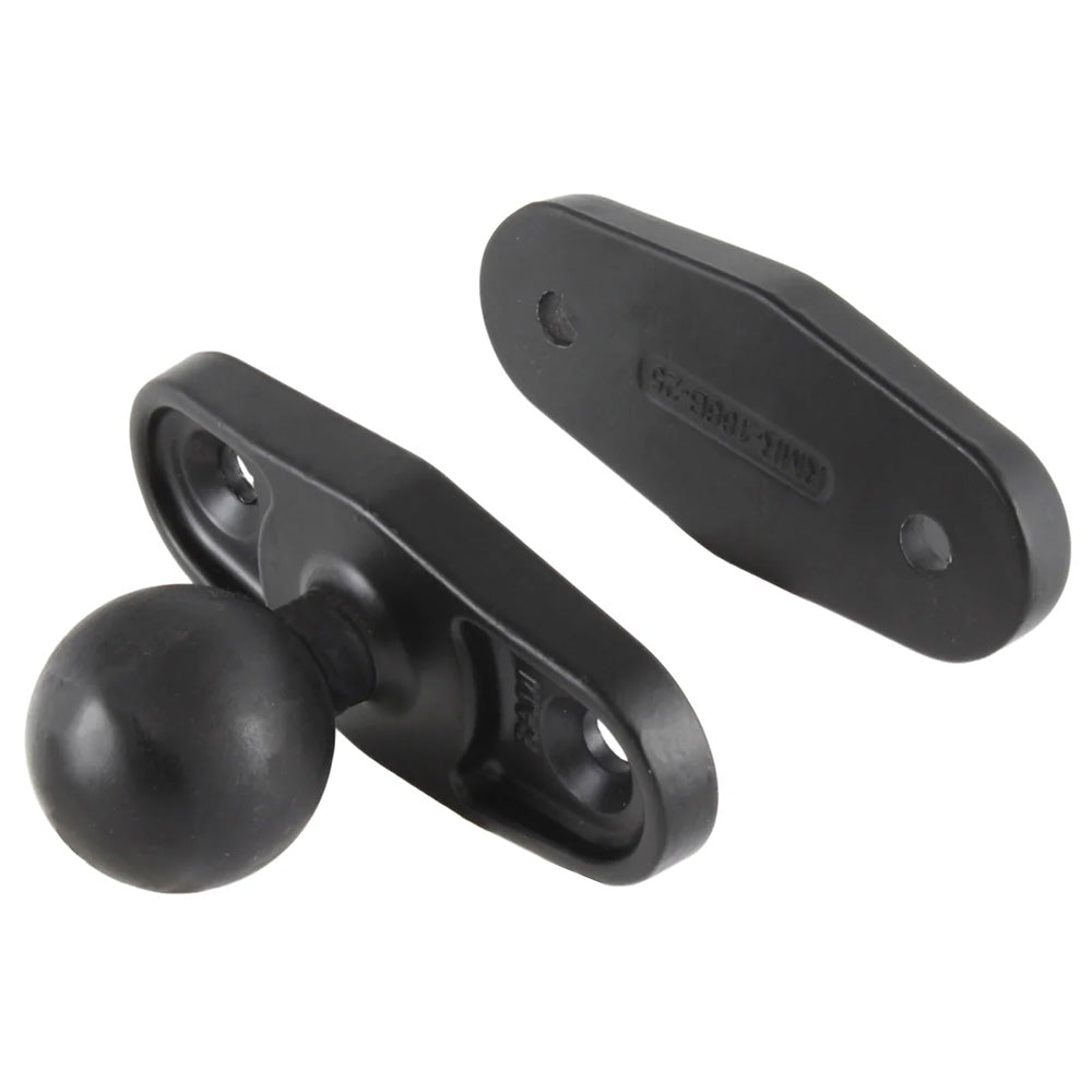 Base de montaje RAM® con abrazadera para poste cuadrado de hasta 2.5" de ancho, sin tornillería