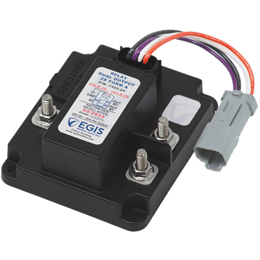 Egis TH3 Relé doble 2 x 80A - 24V