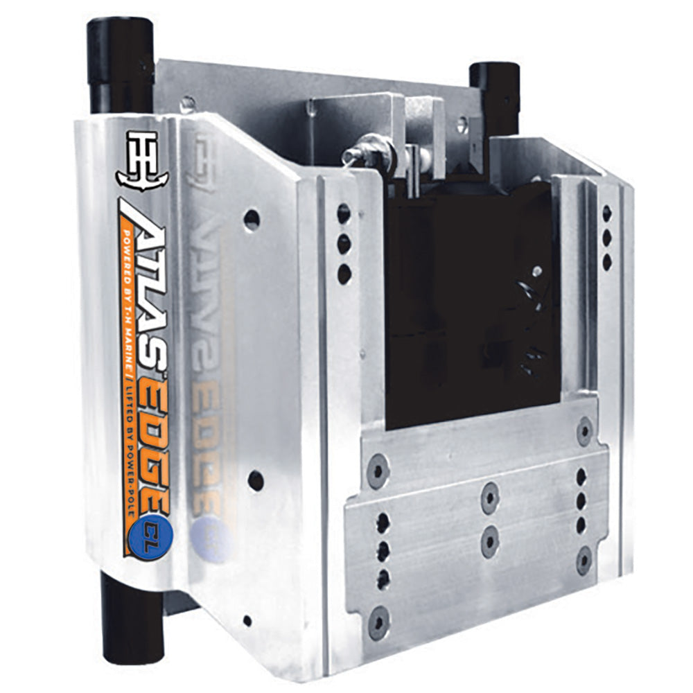 Placa de montaje hidráulica T-H Marine ATLAS™ EDGE con retroceso de 4" - Estándar - Pulida