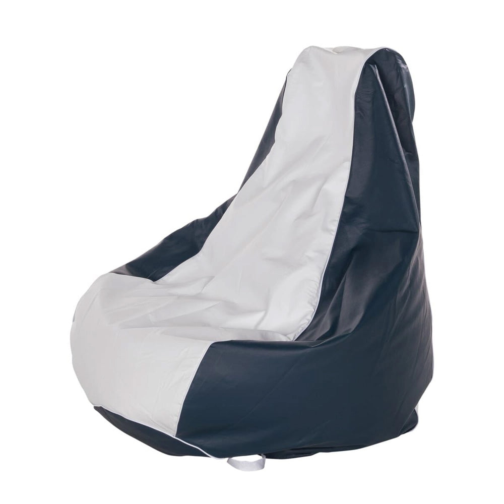 Sillón tipo puf para embarcaciones Taylor Made - Blanco/Azul marino