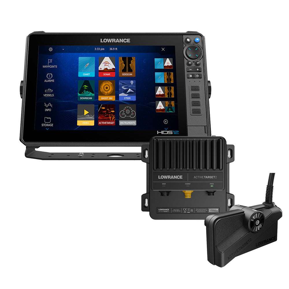 Lowrance HDS PRO 12 con C-MAP DISCOVER OnBoard precargado - Sin transductor y paquete ActiveTarget® 2