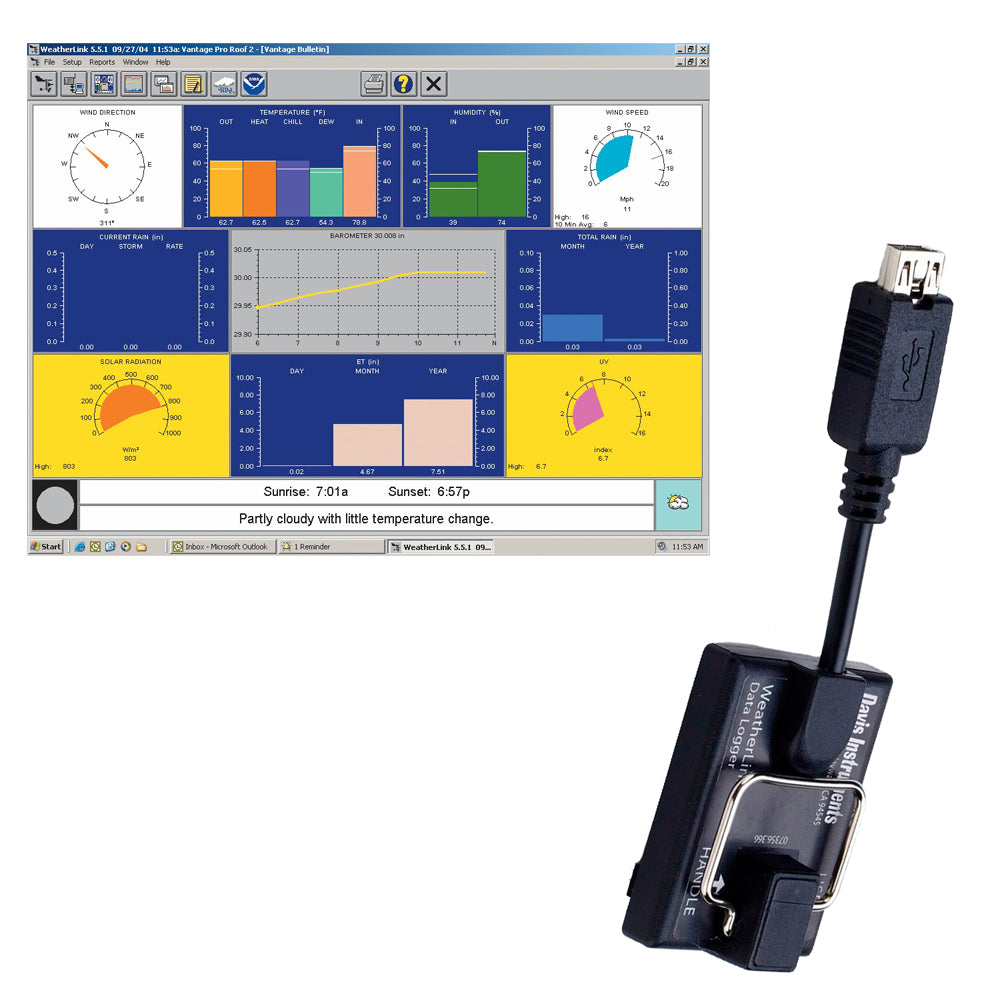 Davis WeatherLink para Vantage Pro2™ y Vantage Vue®
