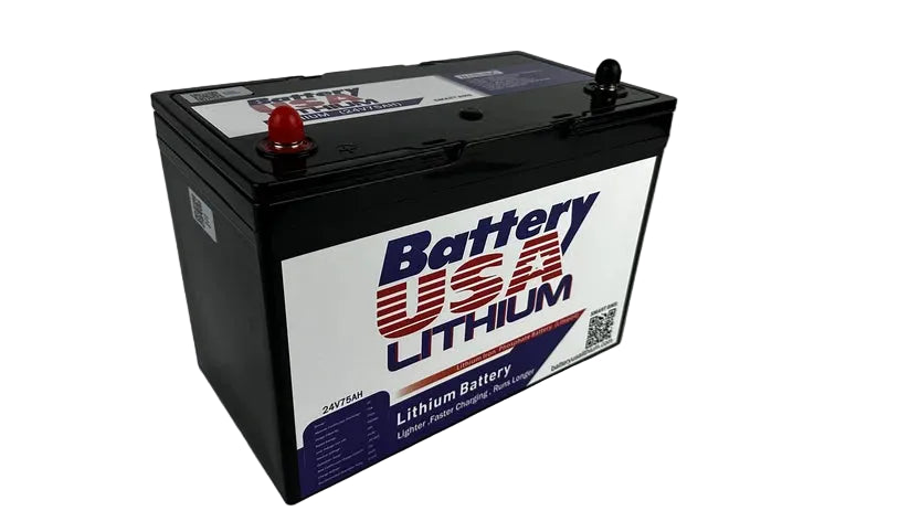 Battery USA 24v 75ah LiFePO4 Lithium Battery