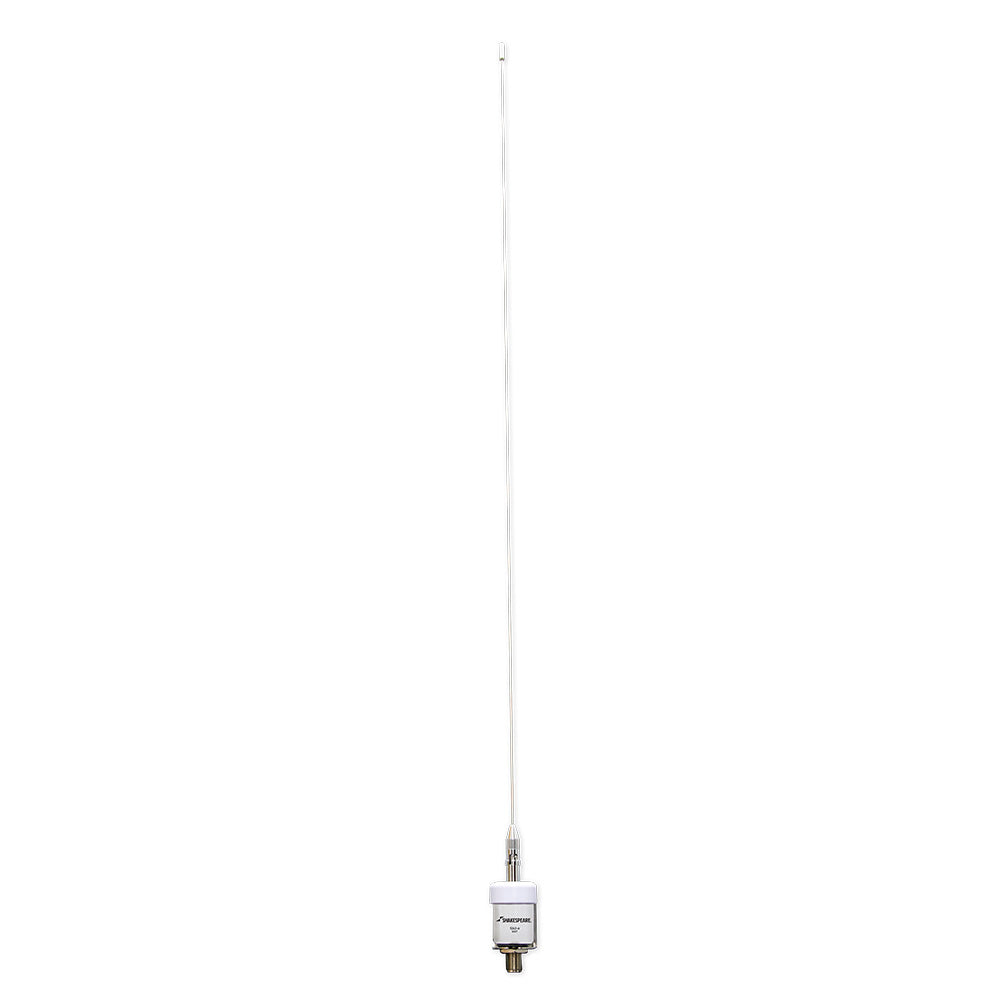 Antena Shakespeare VHF de 36 pulgadas, 5242-A, látigo de acero inoxidable, perfil bajo, alimentada por el extremo - Sin cable