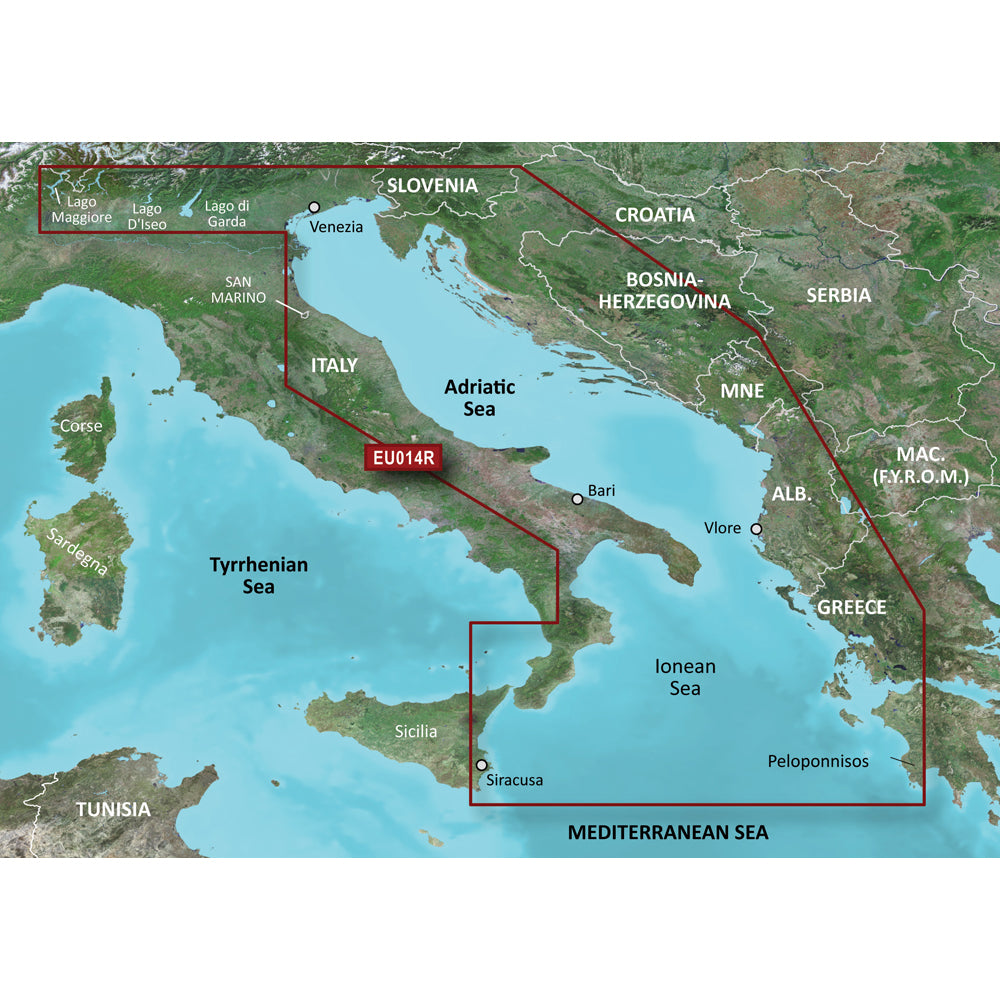 Garmin BlueChart® g3 Vision® HD - VEU014R - Italia, mar Adriático - microSD™/SD™