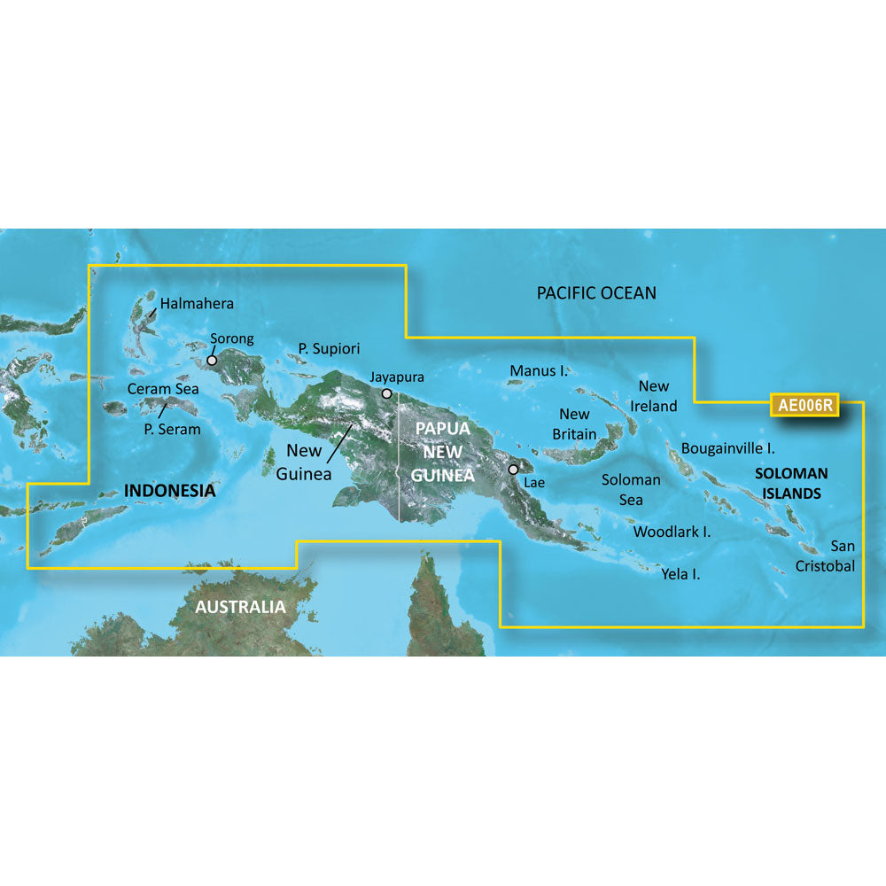 Garmin BlueChart® g3 Vision® HD - VAE006R - Timor Oriental/Nueva Guinea - microSD™/SD™
