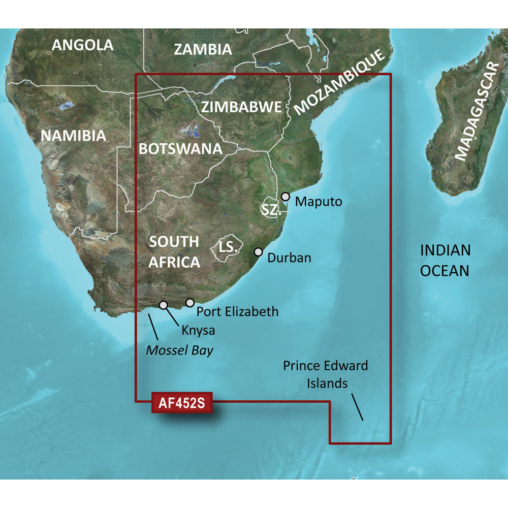 Garmin BlueChart® g3 Vision® HD - VAF452S - Knysna, SA a Beira, MZ - microSD™/SD™