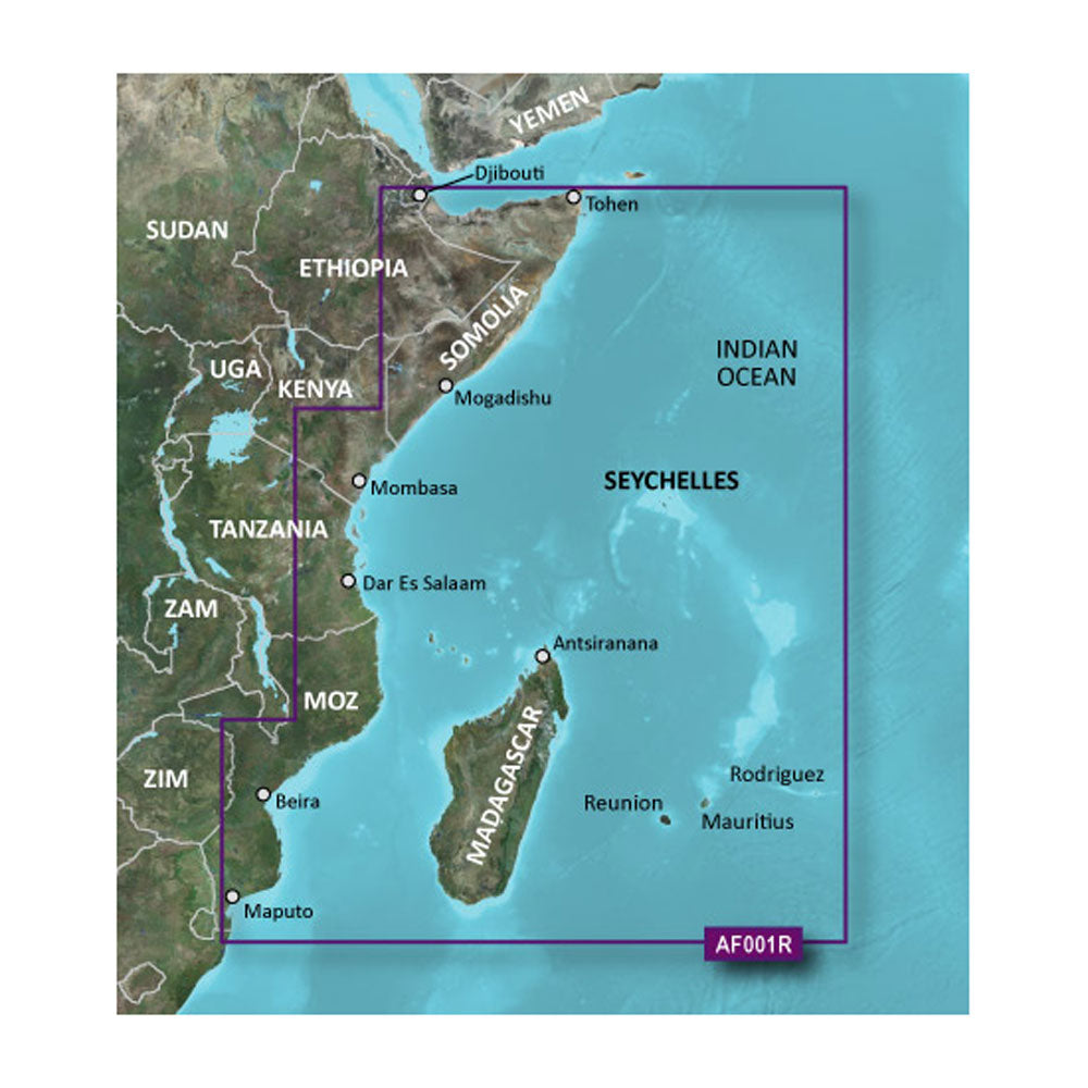 Garmin BlueChart® g3 Vision® HD - VAF001R - África Oriental - microSD™/SD™