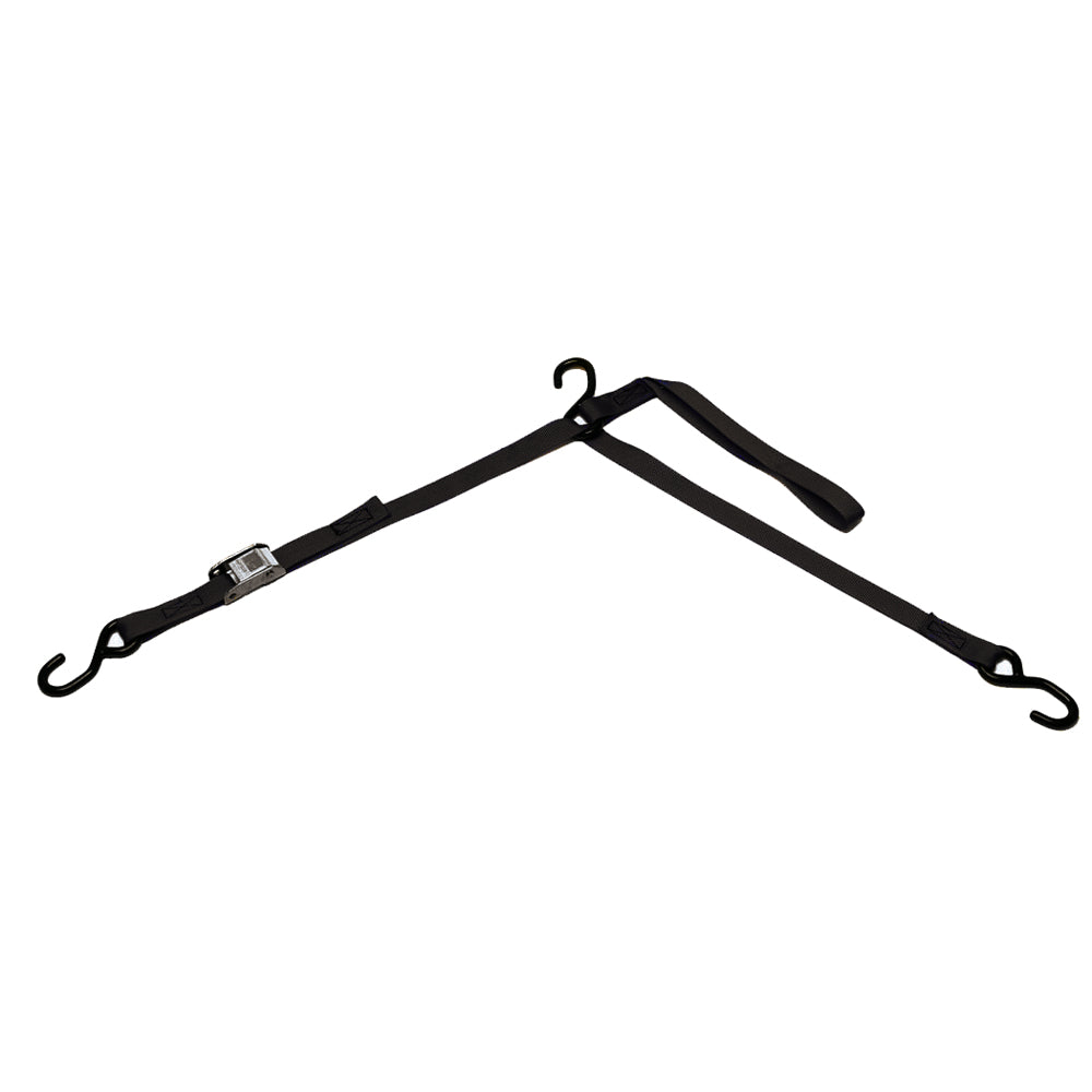 BoatBuckle P.W.C. Tri-Down con Hebilla de Leva y Gancho Suave - 2,5 cm x 1,8 m