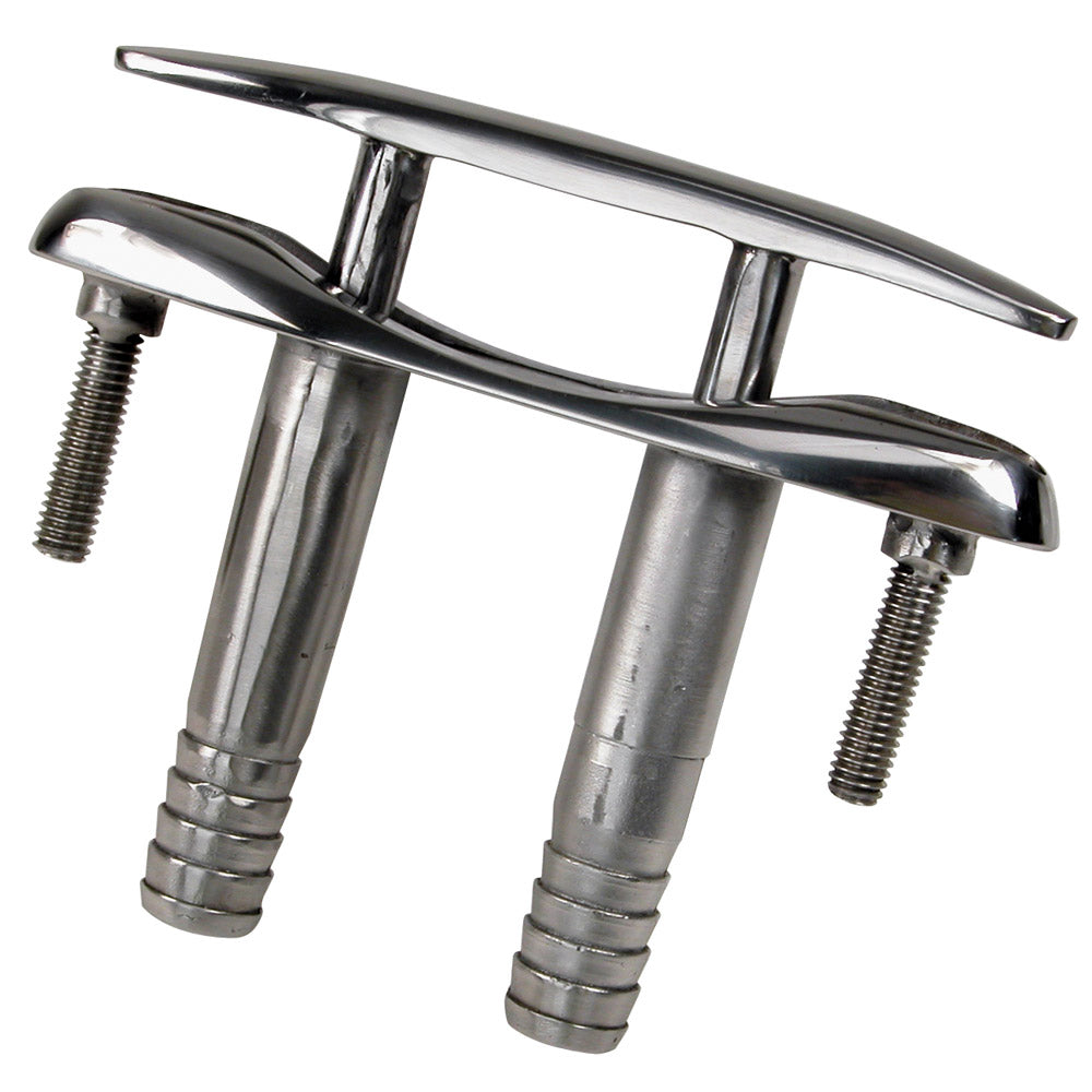 Cornamusa de acero inoxidable Whitecap E-Z Push Up - 6 pulgadas