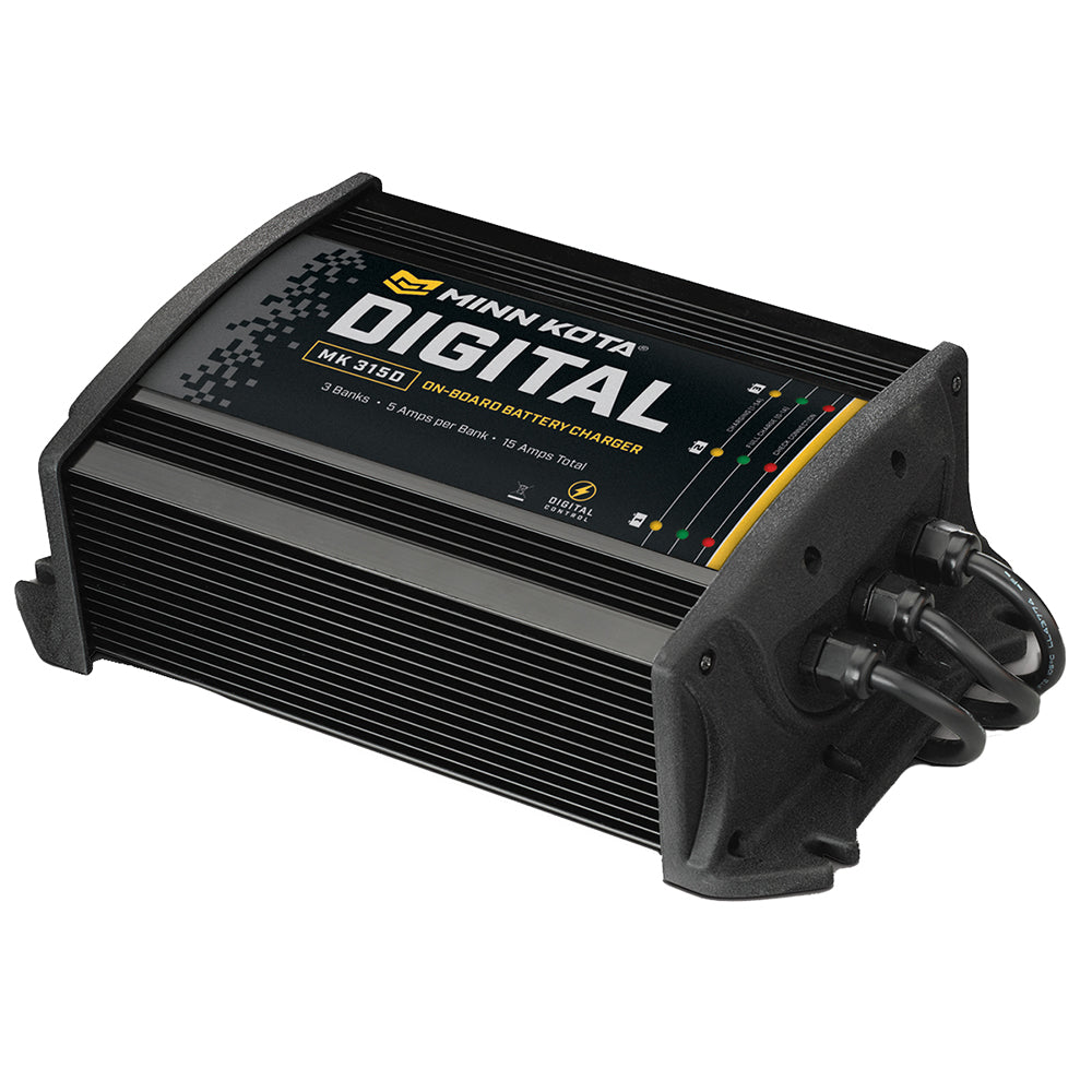 Cargador Minn Kota MK-315D de 3 bancos x 5 amperios