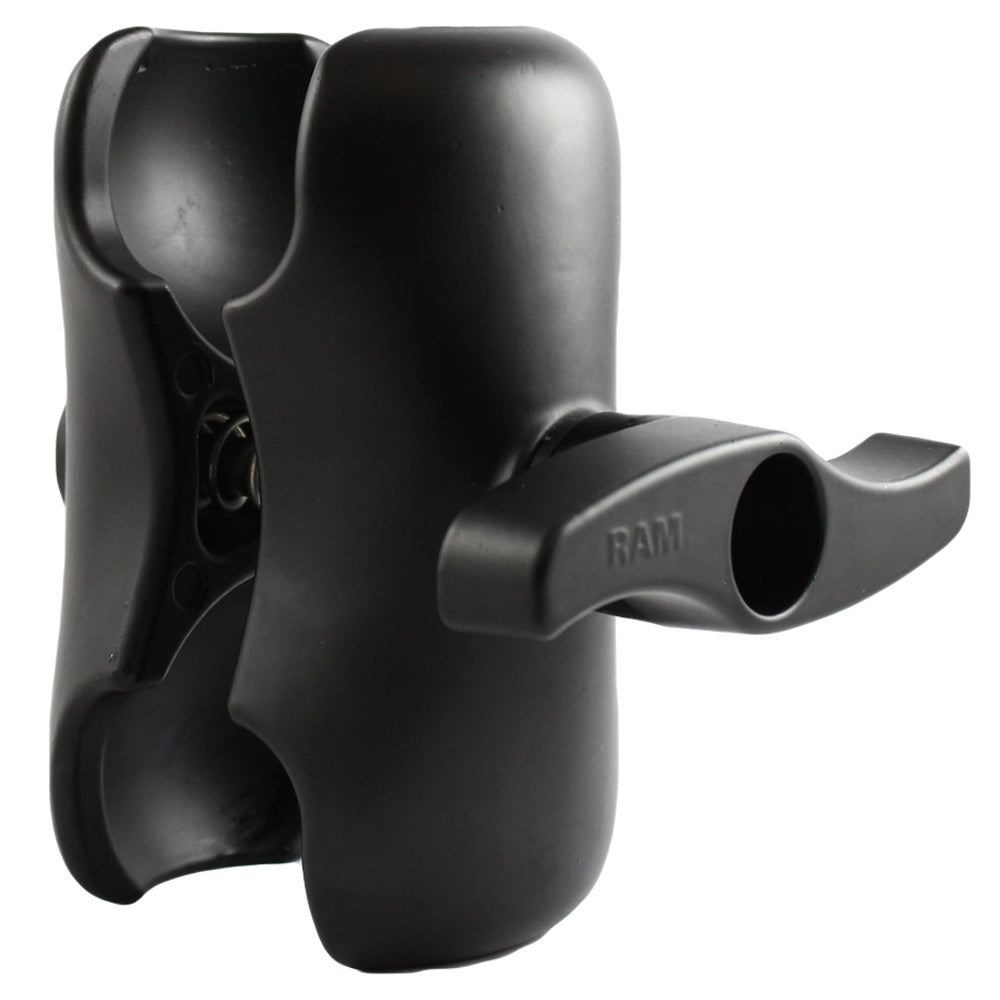 Brazo corto de doble enchufe RAM Mount para base de bola tamaño E de 3-3/8"