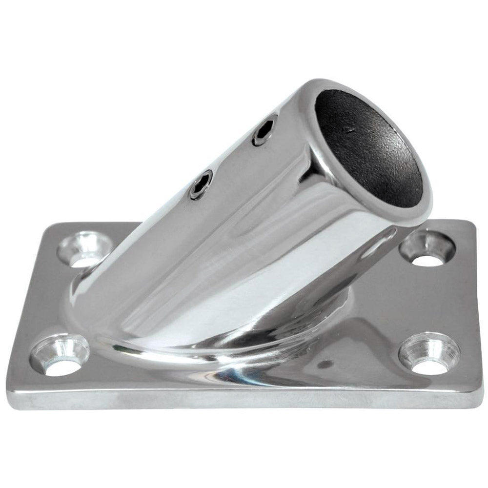 Accesorio de barandilla rectangular de acero inoxidable Whitecap de ⅞" D.E. a 45°