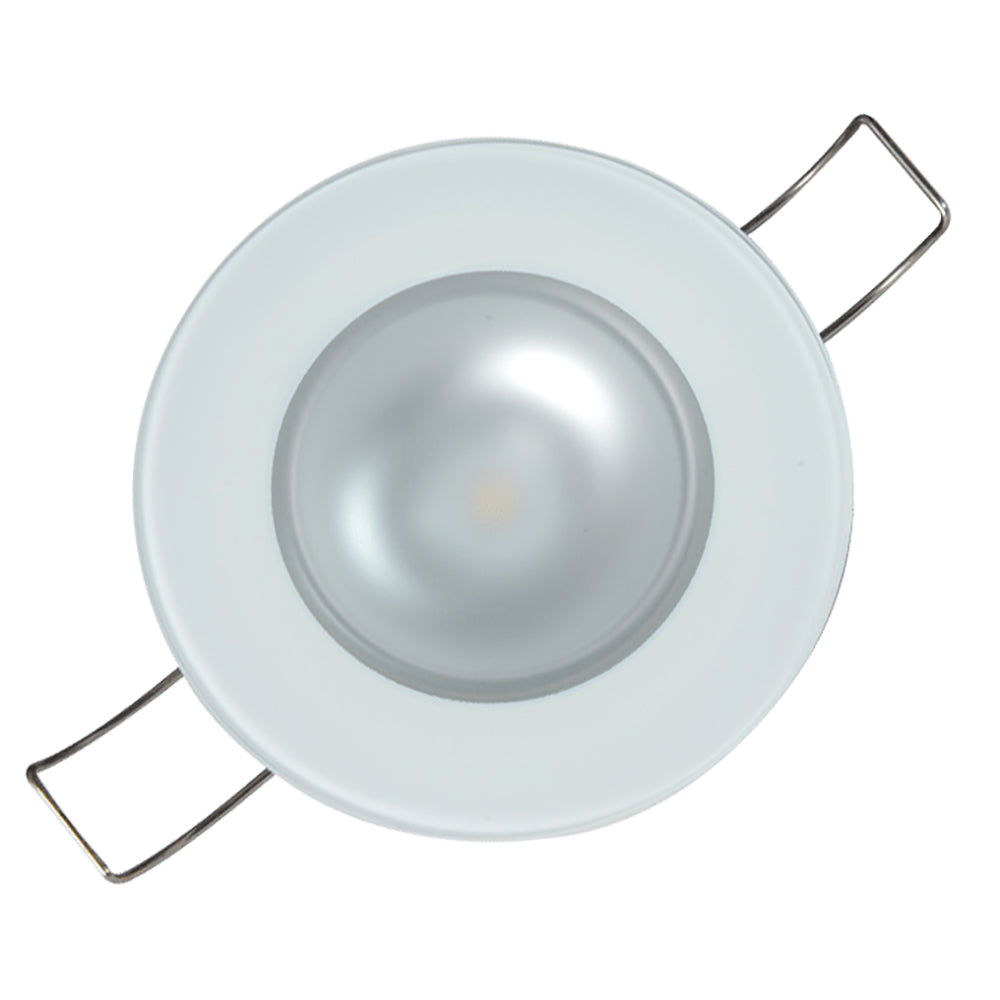Lumitec Mirage - Luz empotrada tipo downlight - Acabado en cristal/Sin marco - 2 colores blanco/rojo con regulación de intensidad
