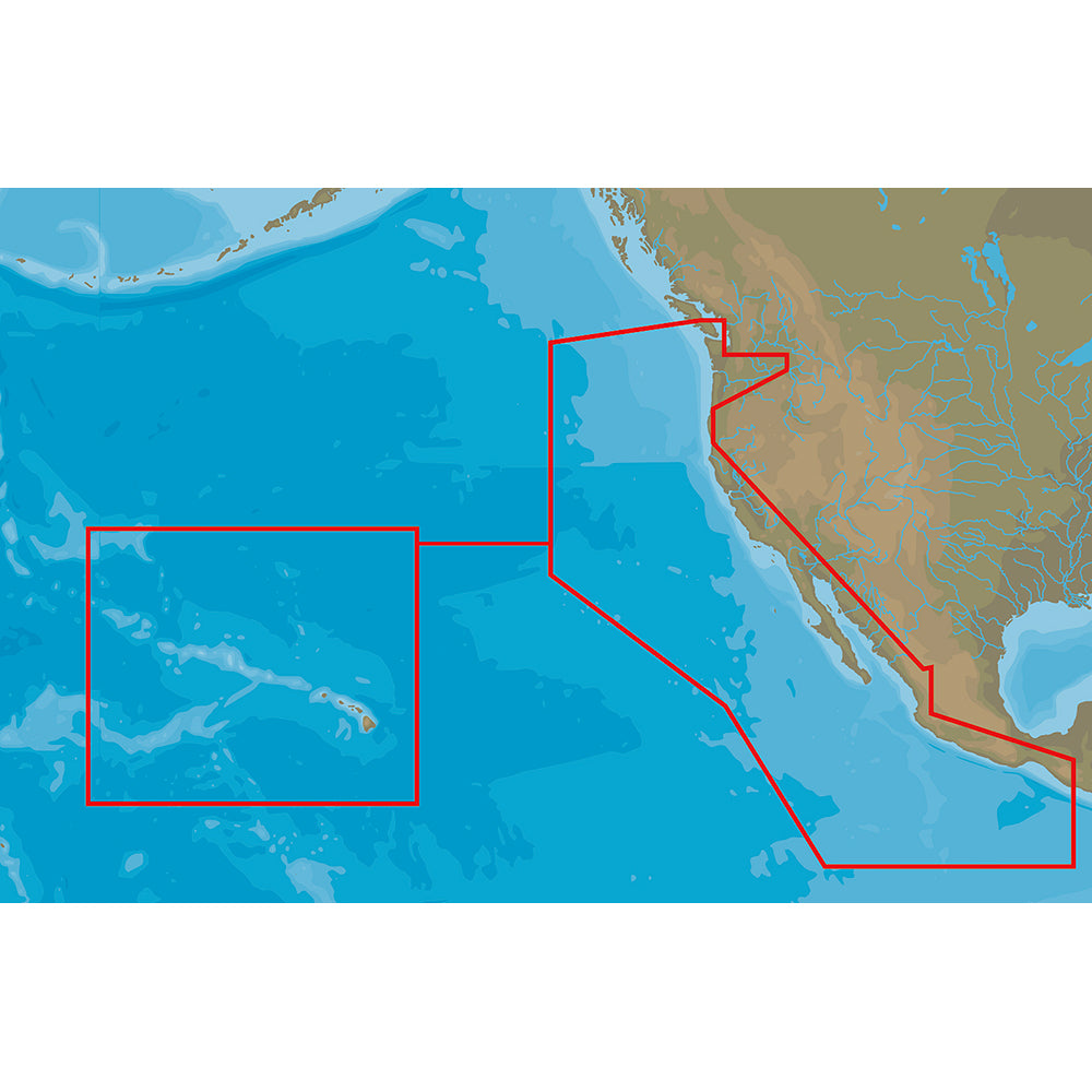 C-MAP 4D NA-D024 - Costa Oeste de EE. UU. y Hawái - Contenido completo