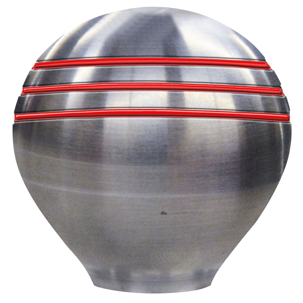 Pomo de acelerador marino Schmitt - 1-1/2" - Ranuras rojas
