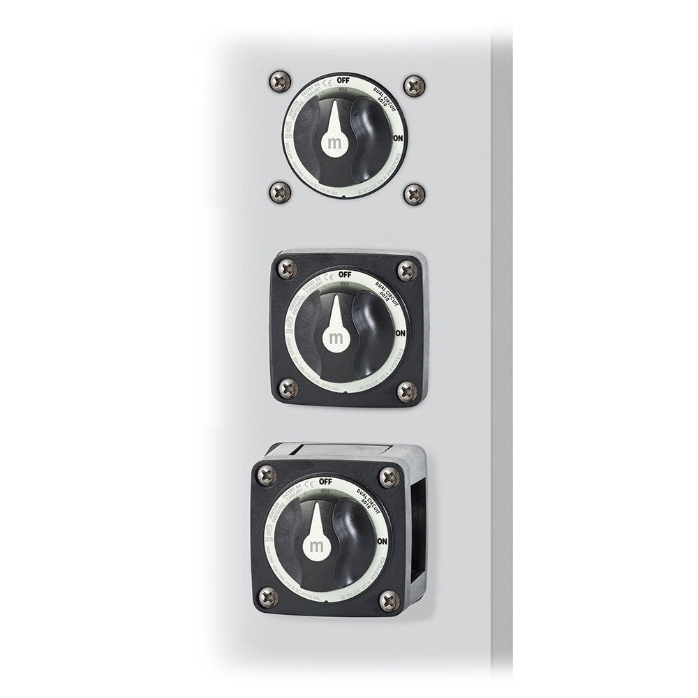 Interruptor de batería Blue Sea 6010200, doble circuito - Negro