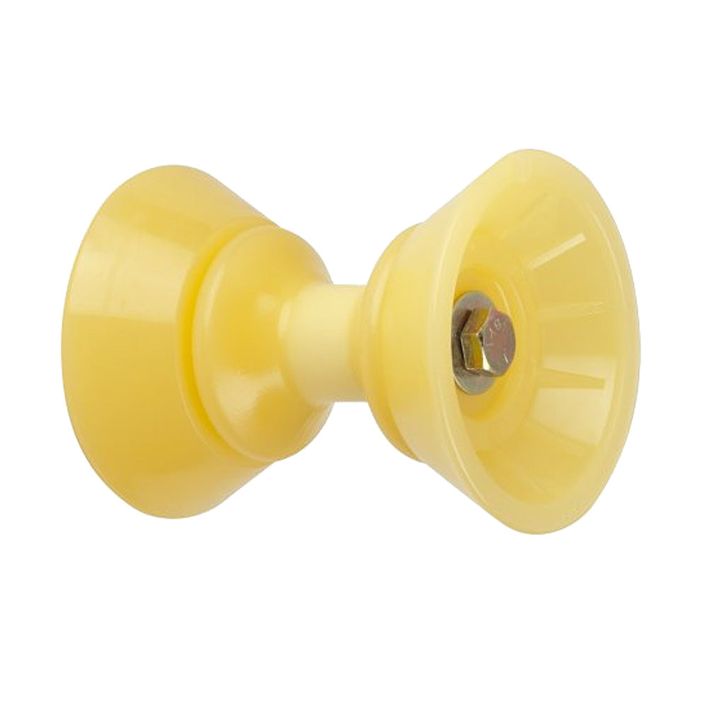Ensamblaje de rodillo de proa C.E. Smith de 3" - TPR amarillo
