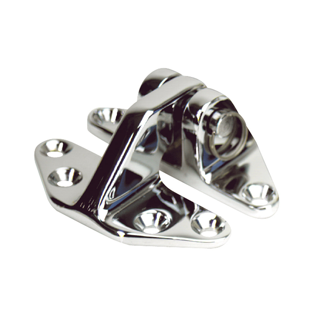 Bisagra para escotilla estándar Whitecap - Latón cromado - 2-5/8" x 3-1/8"