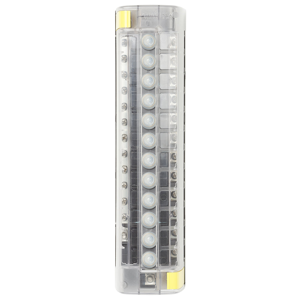 Bloque de disyuntores Blue Sea 5054 ST CLB - 12 posiciones con barra colectora negativa