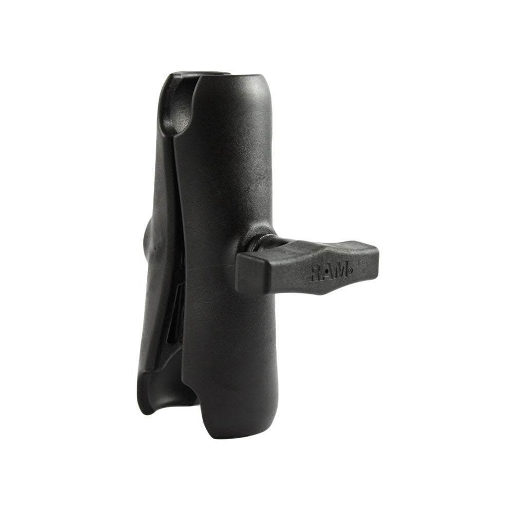 Brazo de doble enchufe de longitud estándar de compuesto RAM Mount para bases de bola de 1.5"
